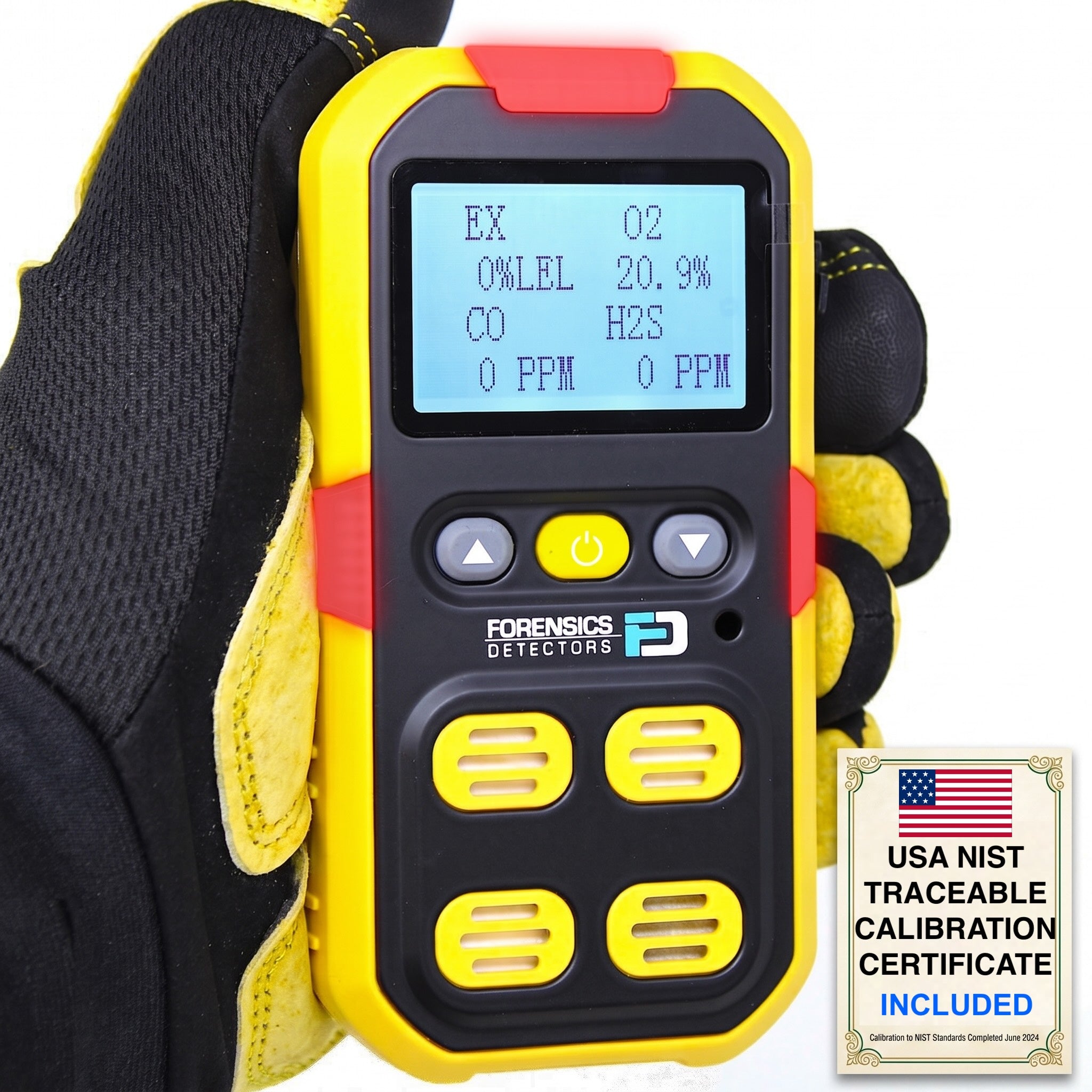 4 Gas Meter for Confined Space | USA NIST Calibration
