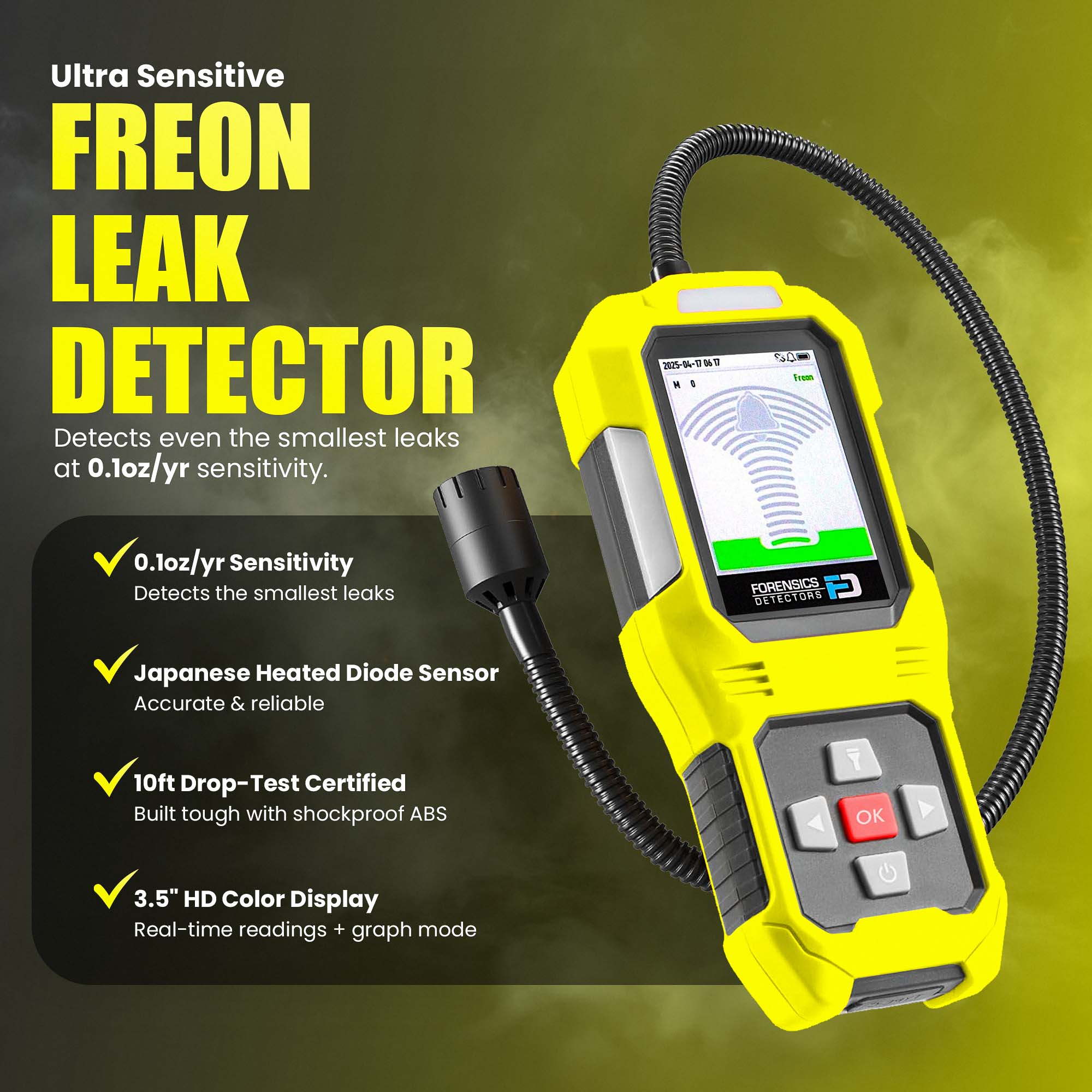 Freon Leak Detector | Refrigerant & Halogen | Auto & HVAC