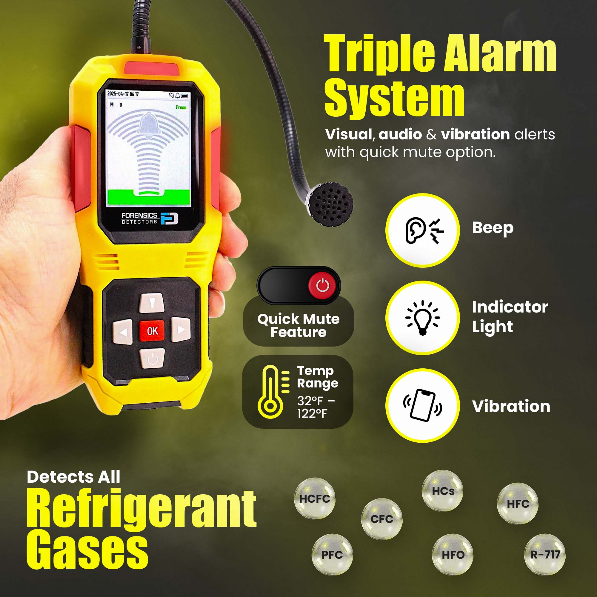 Freon Leak Detector | Refrigerant & Halogen | Auto & HVAC