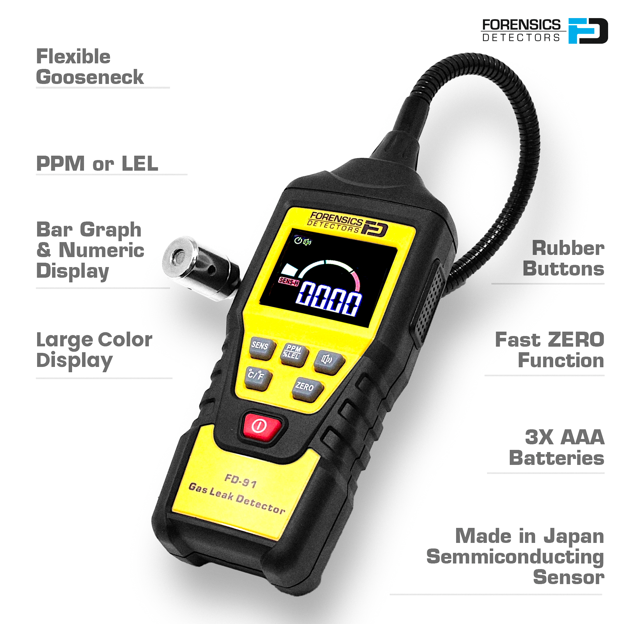 Sewer Gas Detector | Natural Gas | Yellow