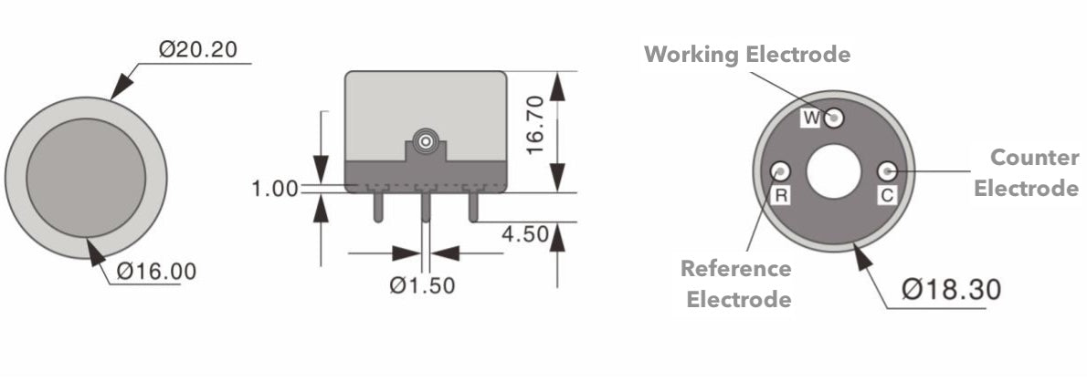 Sulfur Dioxide Sensor (SO2) | 0 - 20 ppm |