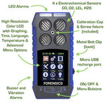 Multigas Detector & Pump | USA NIST Calibration Forensics Detectors