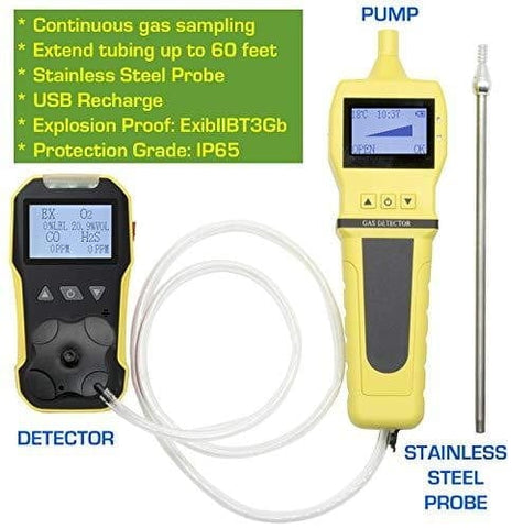 Basic 4 Gas Detector & Pump  USA NIST Calibration – Forensics Detectors