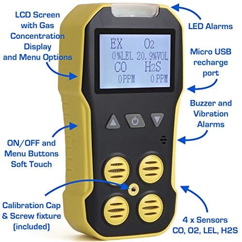 Detector CO LCD Display