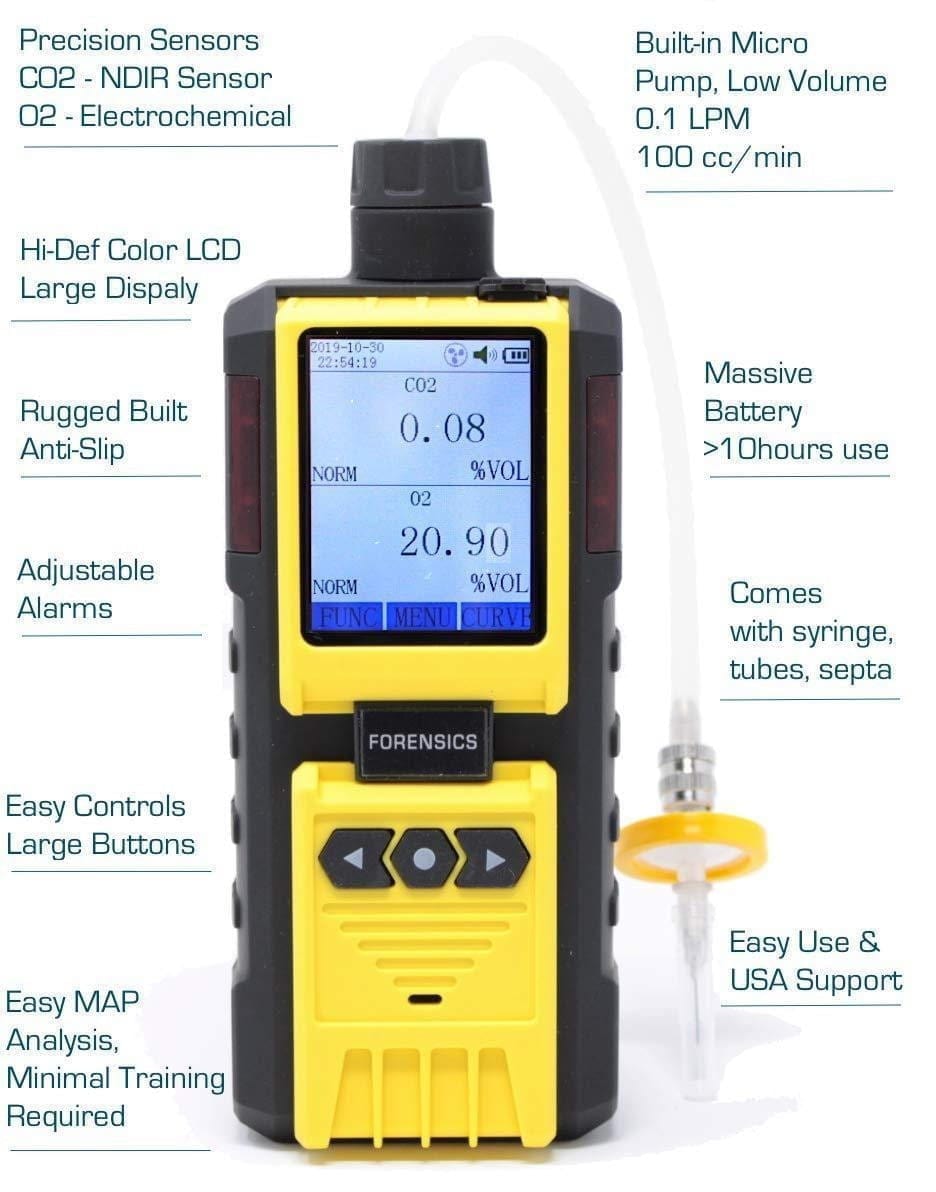 Headspace Analyzer | Carbon Dioxide & Oxygen - Forensics Detectors