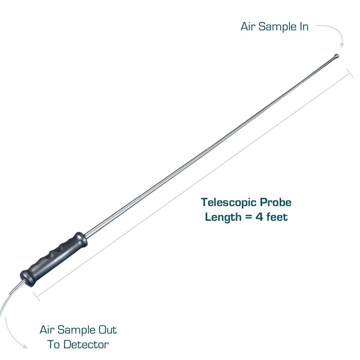 Telescoping Probe Rod Air Gas Sample Probe | Telescopic | 4 feet – Forensics Detectors