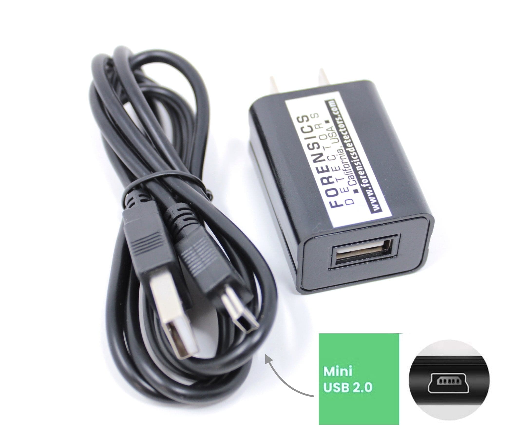Power Supply & Cable | USB Mini - Forensics Detectors