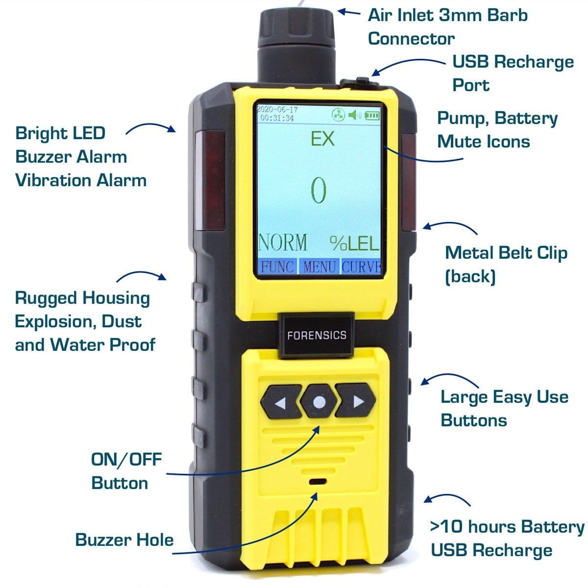 Combustibles Analyzer | EX LEL - Forensics Detectors
