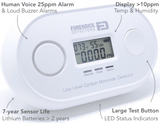 Low Level CO Monitor | Human Voice Alarm Forensics Detectors