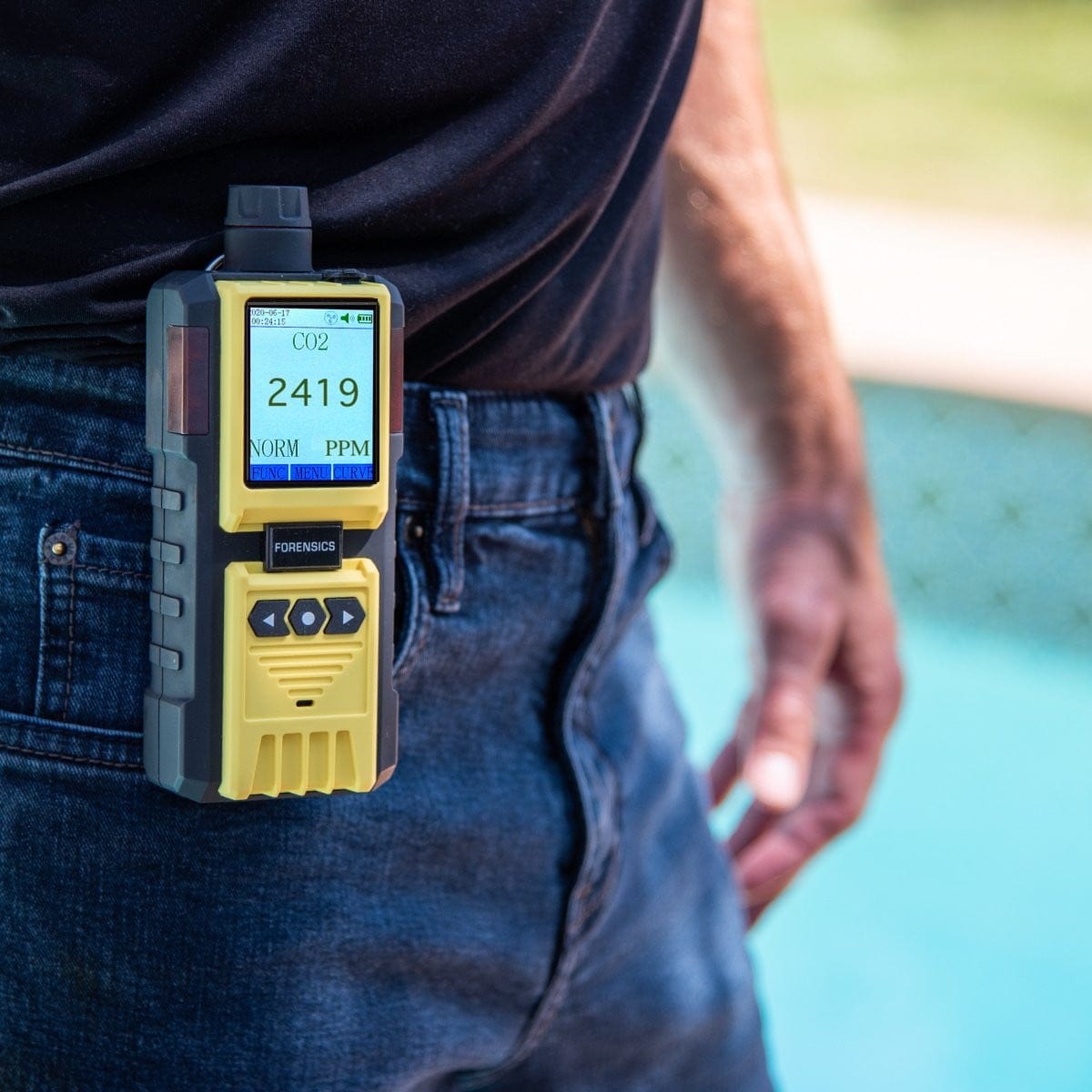 Carbon Dioxide Analyzer | 0 - 5000ppm | - Forensics Detectors
